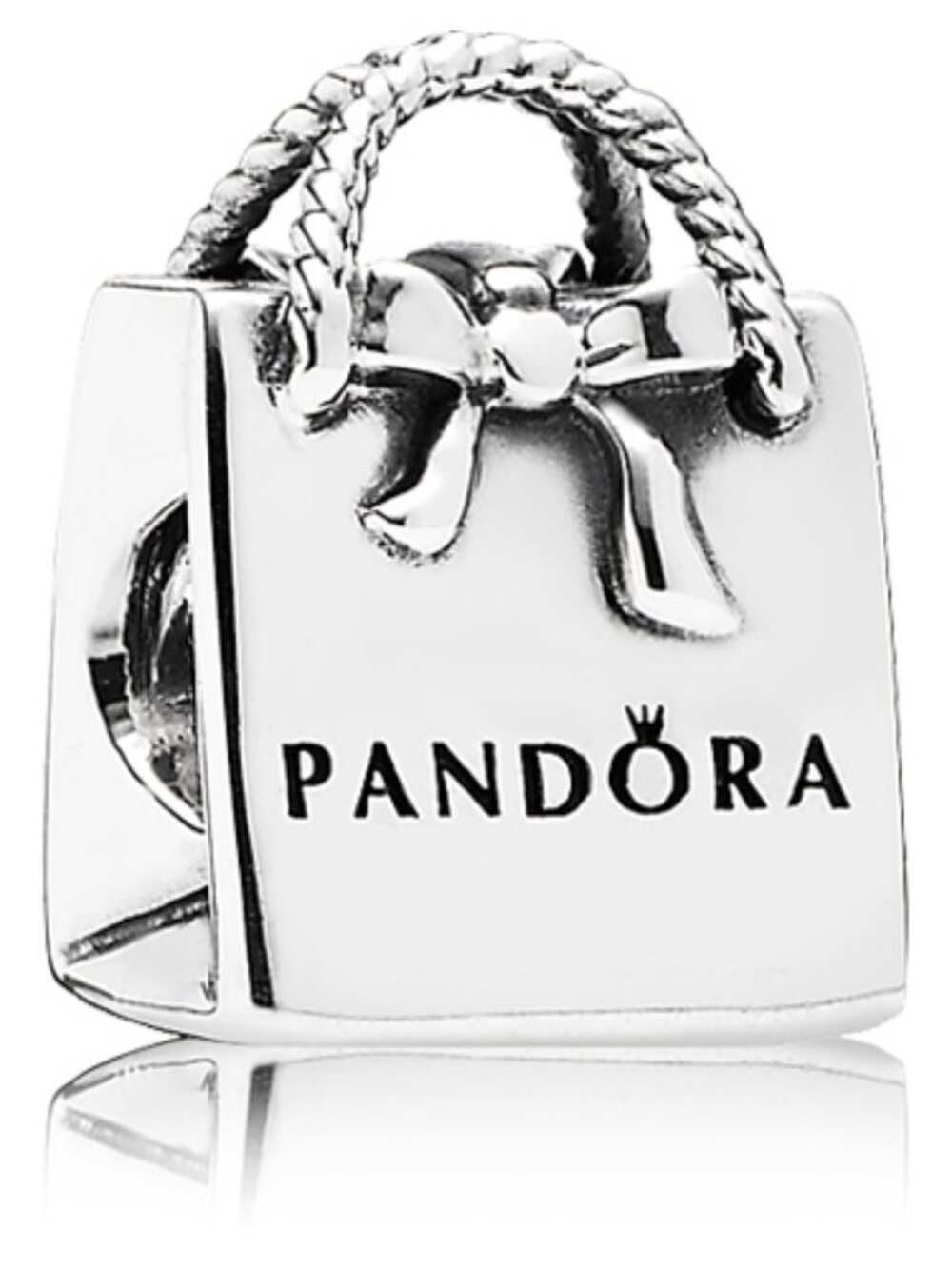 PANDORA Shopping Bag Charm Authentic Sterling Silver
